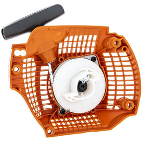 Husqvarna 504597002 recoil rope and pulley close-up for durable starts.
