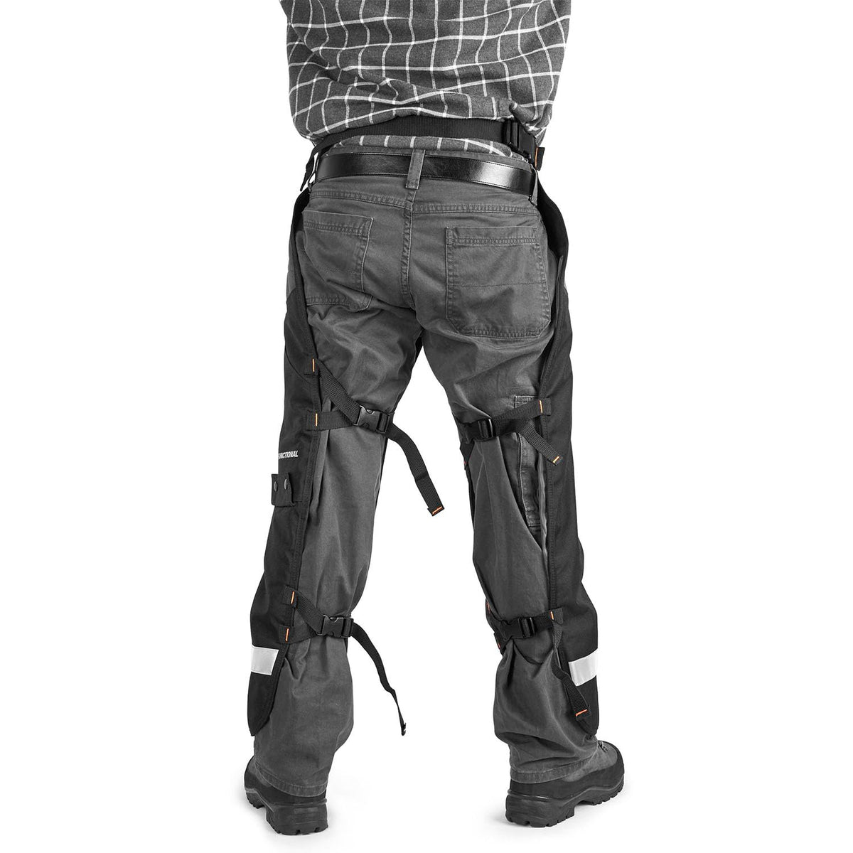 Husqvarna adjustable waist up to 38 inches for a comfortable fit.