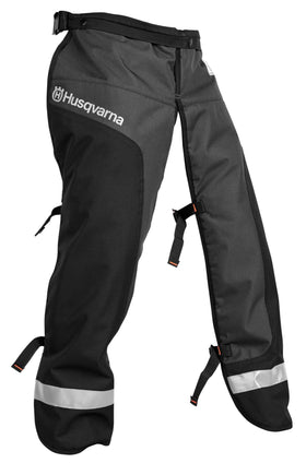 Husqvarna 587160702 functional apron chaps protect legs during yard work.