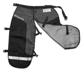 Husqvarna pull-apart design slows chain for added control.