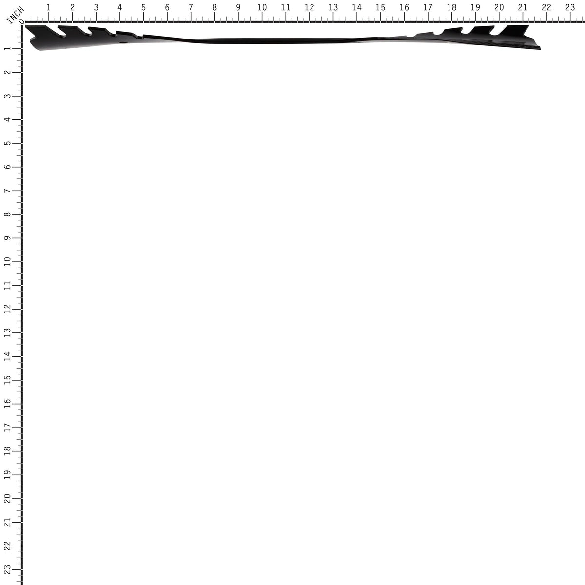 Husqvarna 587199603 blade notches detail shows balanced mulching design