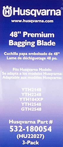 Husqvarna high-lift blade in action boosts bagging performance.