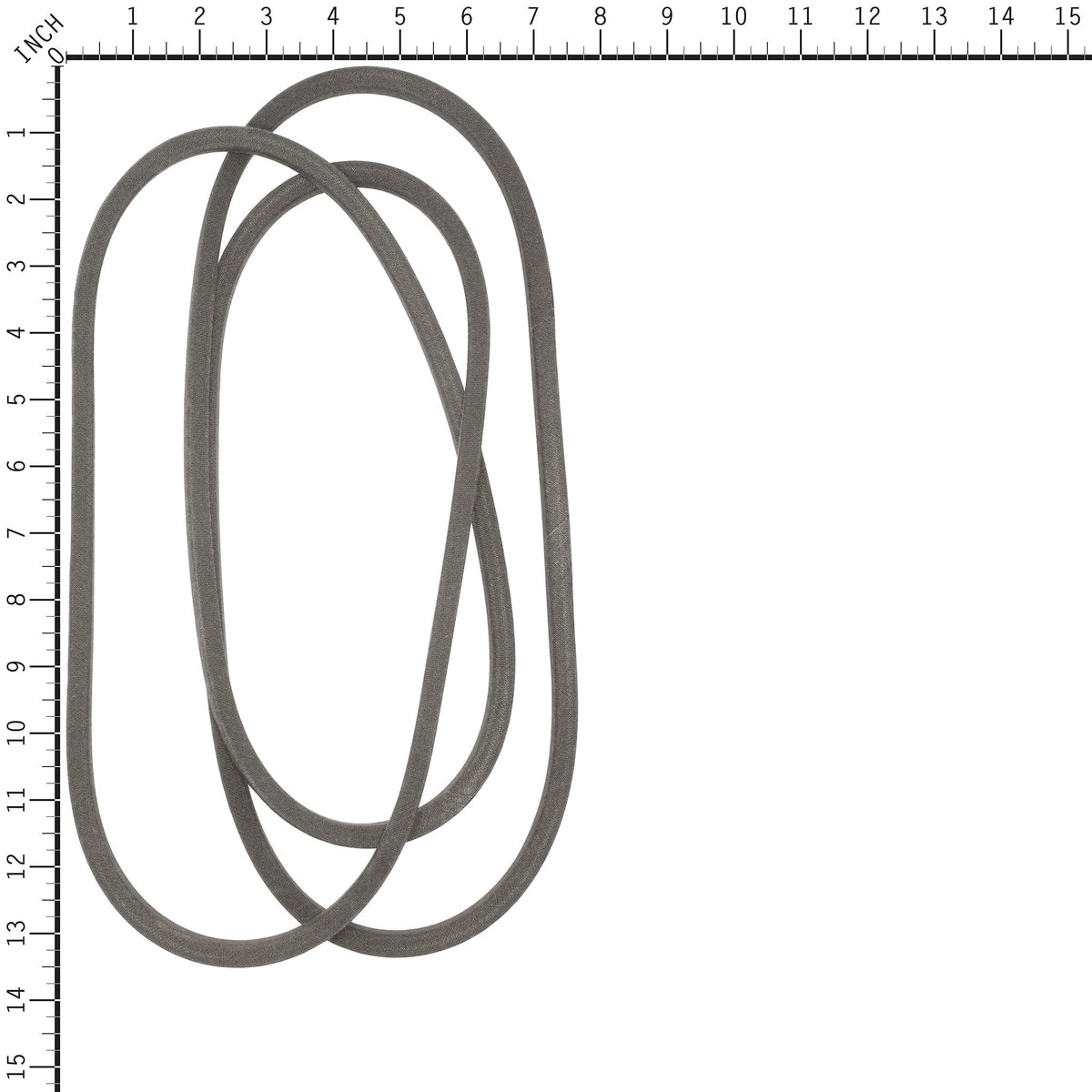 Husqvarna 592855201 drive belt for TS142/TS146, promotes durable deck operation.
