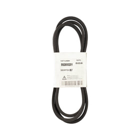 Husqvarna 592855201 drive belt for YTH22V46, maintains smooth cutting performance.