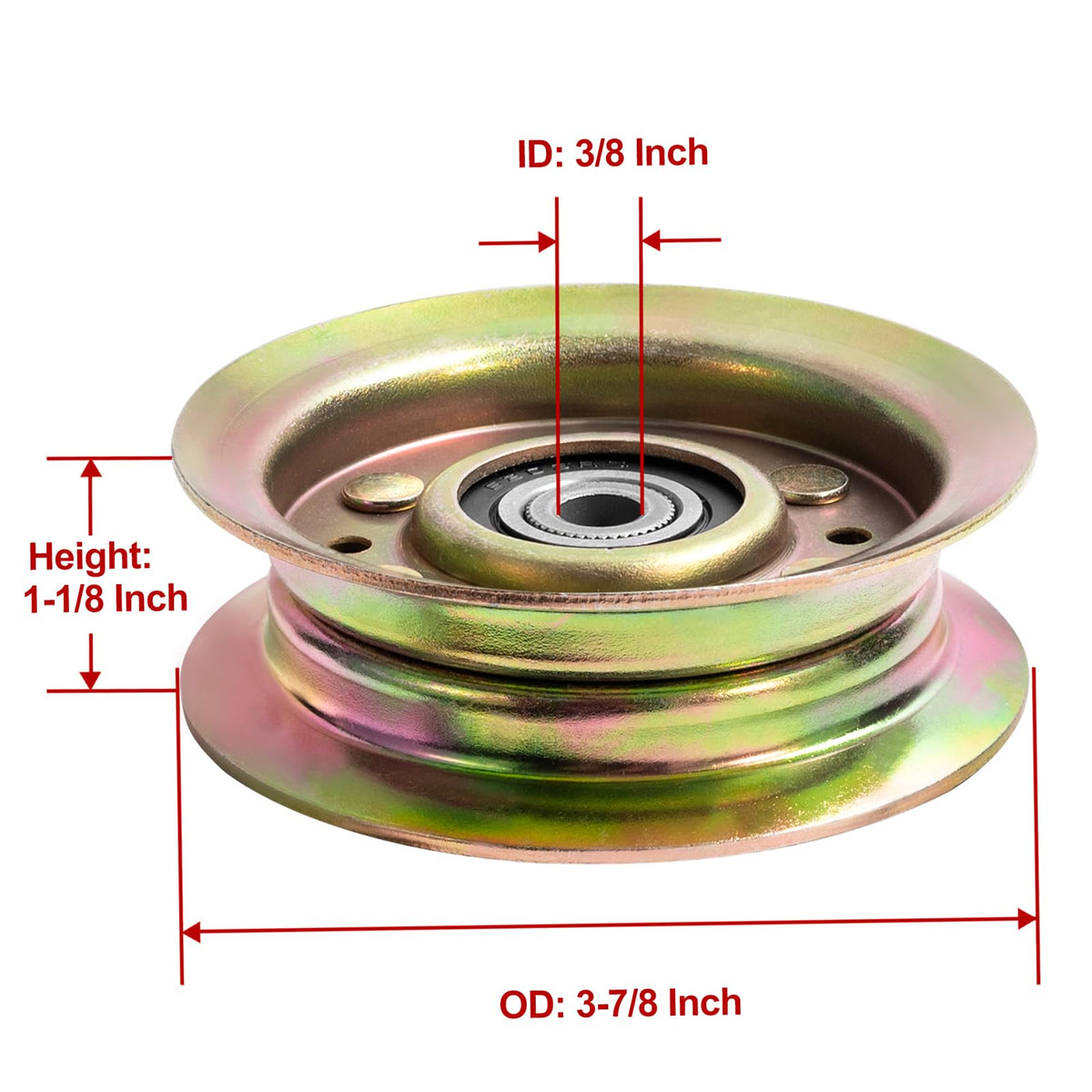 Husqvarna 532173438 idler pulley shown for improved belt tracking