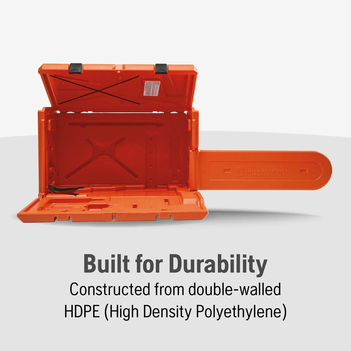 Husqvarna Powerbox includes 20-inch scabbard for safe blade storage