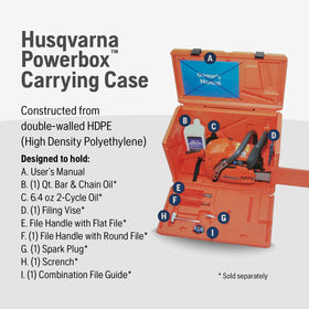 Husqvarna Powerbox leash-stabilized smaller saws for a secure fit