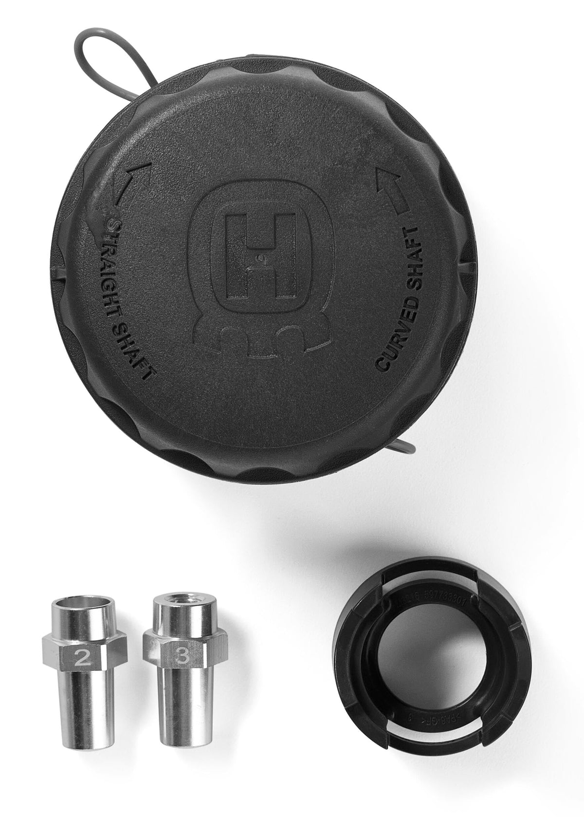 Husqvarna Rapid Replace head showing 22 ft line capacity for longer trimming sessions.