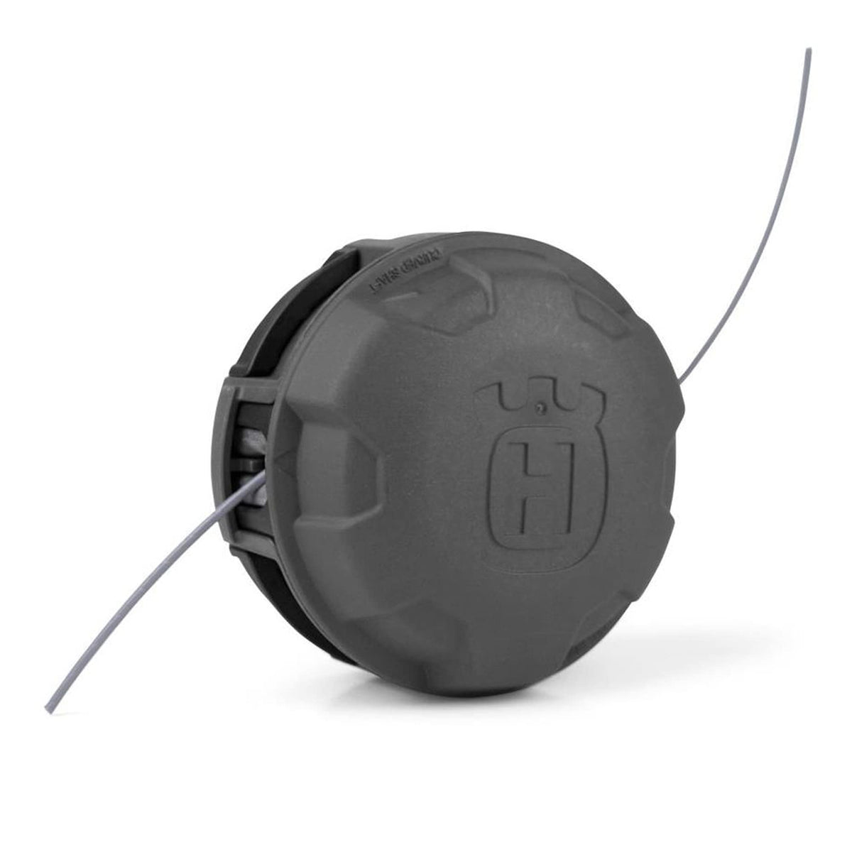 Husqvarna RapidReplace head showing align-load-twist for quick reloading