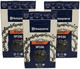 Husqvarna SP33G X-Cut pack with 72 links for durable replacement.