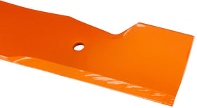 Husqvarna star-mount blade attachment simplifies OEM part replacement.