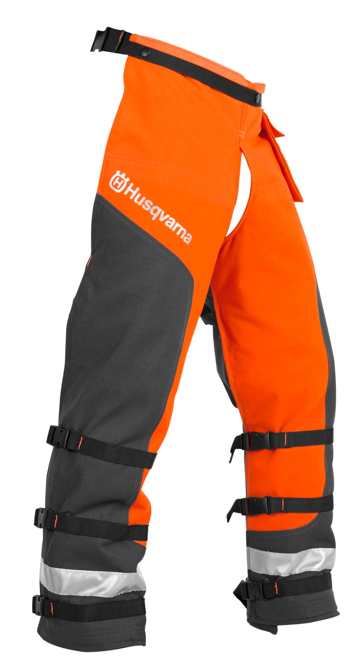 Husqvarna technical apron wrap chaps with adjustable waist for a secure, comfortable fit.