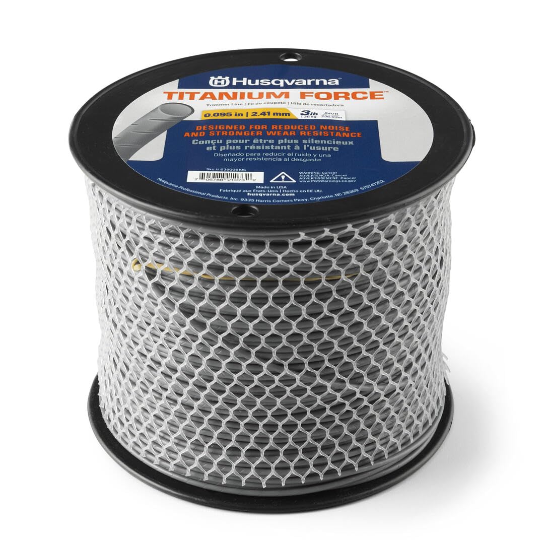 Husqvarna Titanium Force 840-Foot spool of trimmer line, designed for longer life and smoother cuts.