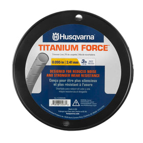 Husqvarna Titanium Force undulated surface closeup showing quieter operation and precise cutting.
