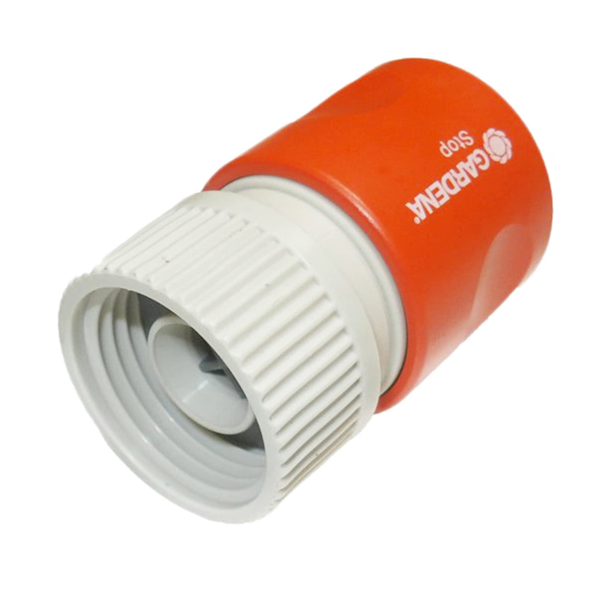 Close-up of the washout port fitting ready for hose attachment