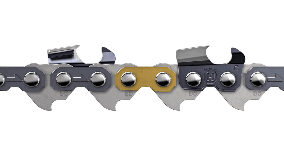 Husqvarna X-Cut C85 20-inch chain with 3/8 pitch for precise fast cuts.