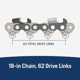 Husqvarna X-Cut S93G 18-inch chain compatible with Power Axe 350i