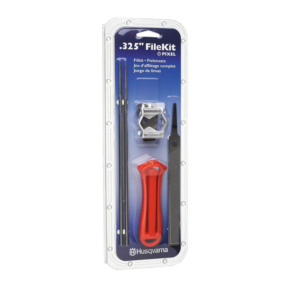 Husqvarna X-Cut SP33G file kit handle provides a comfortable grip for precise sharpening.