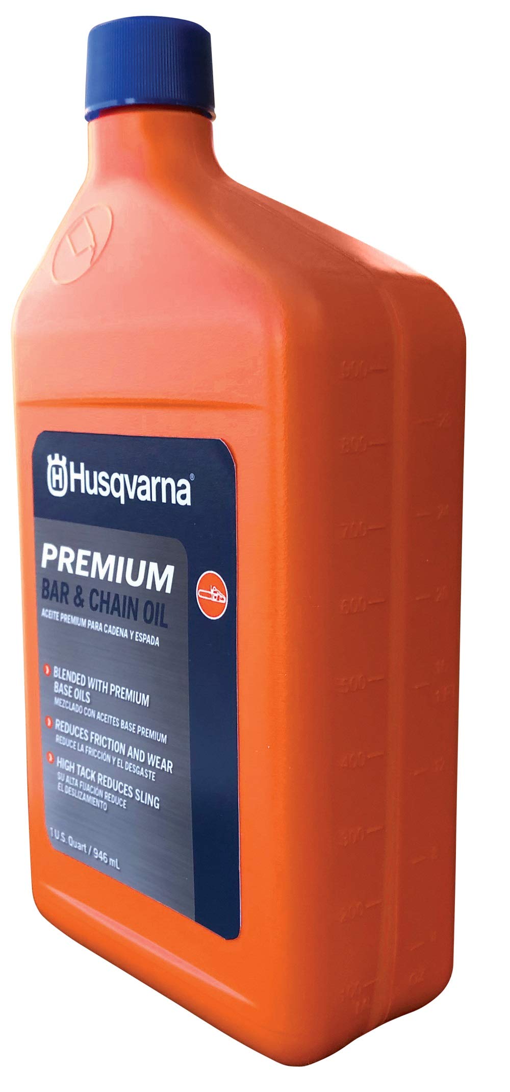Husqvarna X-Guard oil application on bar and chain for smoother cutting
