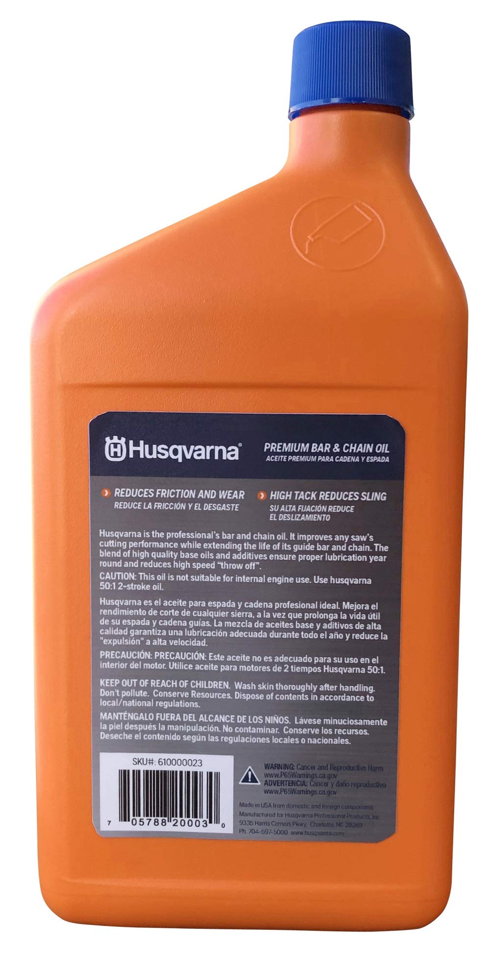 Husqvarna X-Guard packaging featuring a one-quart bottle and premium formula