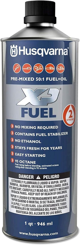 Husqvarna XP ethanol-free fuel for reliable starts and smooth operation.