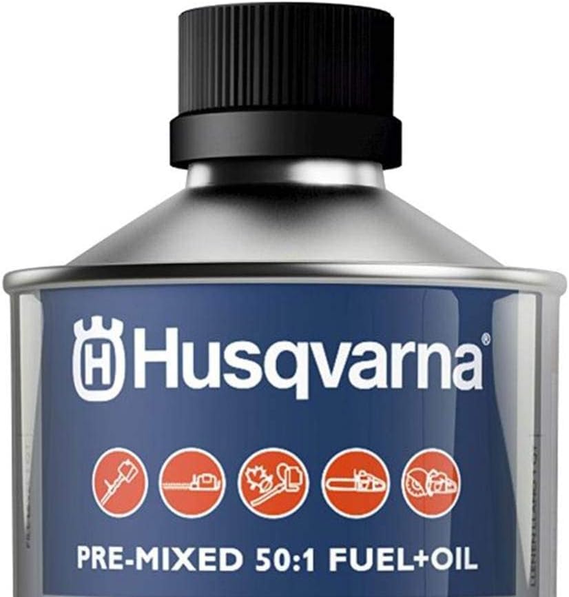 Husqvarna XP JASO FD synthetic oil for 2-stroke engine lubrication.
