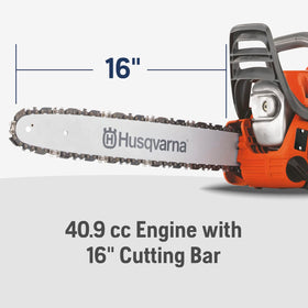 Husqvarna 435 with 40cc 2.2-HP X-Torq engine delivering steady power.