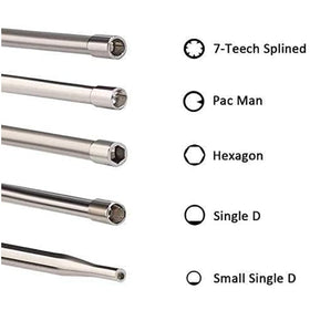 HUSWELL tool close-up of knurled handle for comfortable grip during carb adjustments