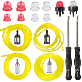 HUSWELL four-size four-foot fuel line set for small engines improves fuel delivery