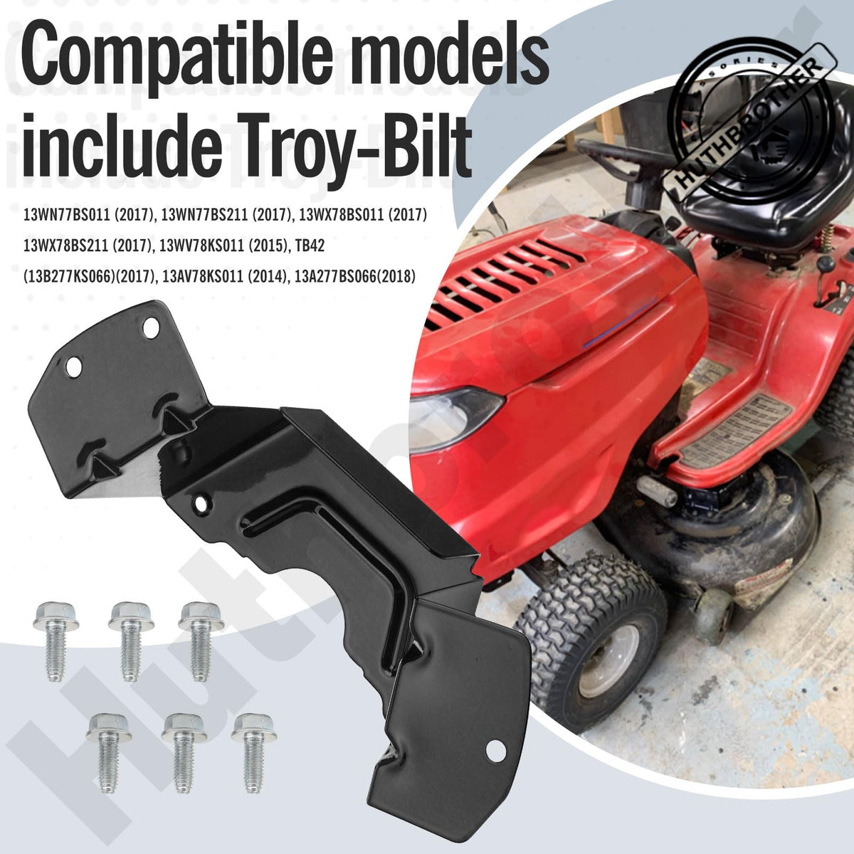 Huthbrother deck belt cover compatible with 34/42 CRZT decks for broad mower coverage