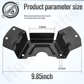 Huthbrother deck belt cover side view demonstrates slim profile for easy installation