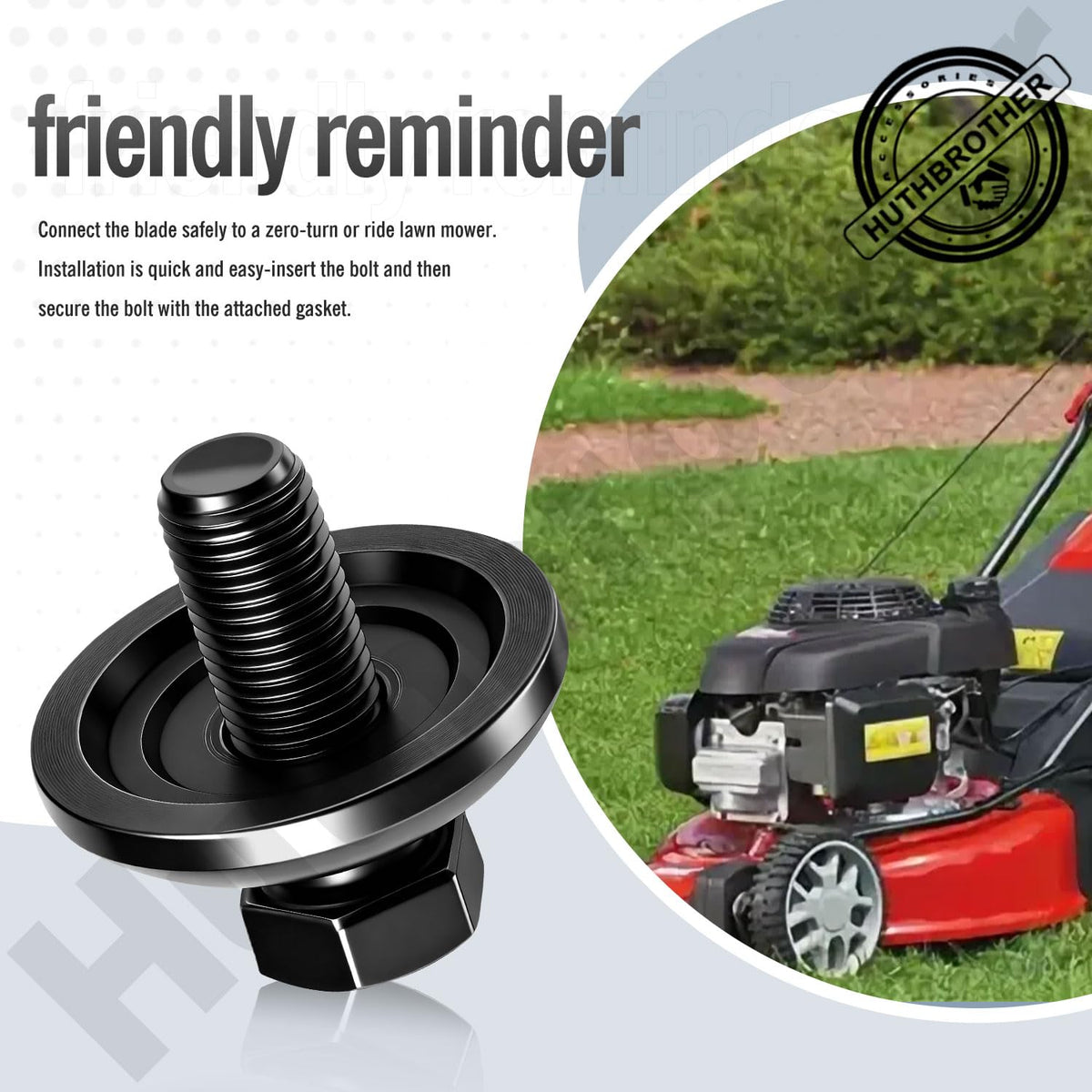 Huthbrother bolts compatible with AYP and Craftsman