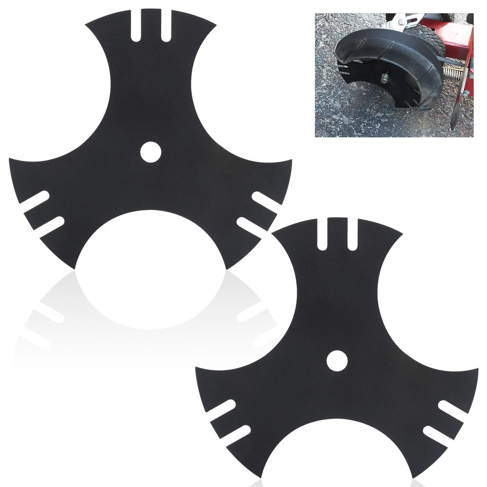 Huthbrother edger blade 3-side star cuts cleanly for precise edging.