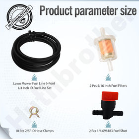 Huthbrother 5/16 inch fuel filters protect the engine fuel path