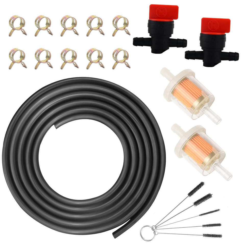 Huthbrother lawn mower fuel line kit with 6 ft length for easy installation