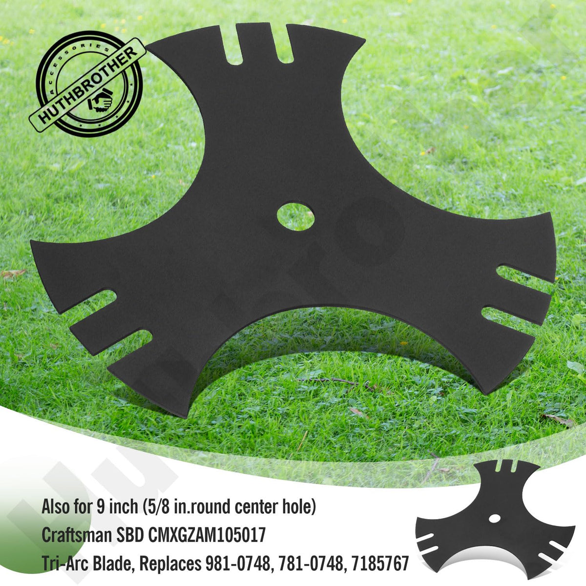 Huthbrother pack of two edger blades for convenient replacements.