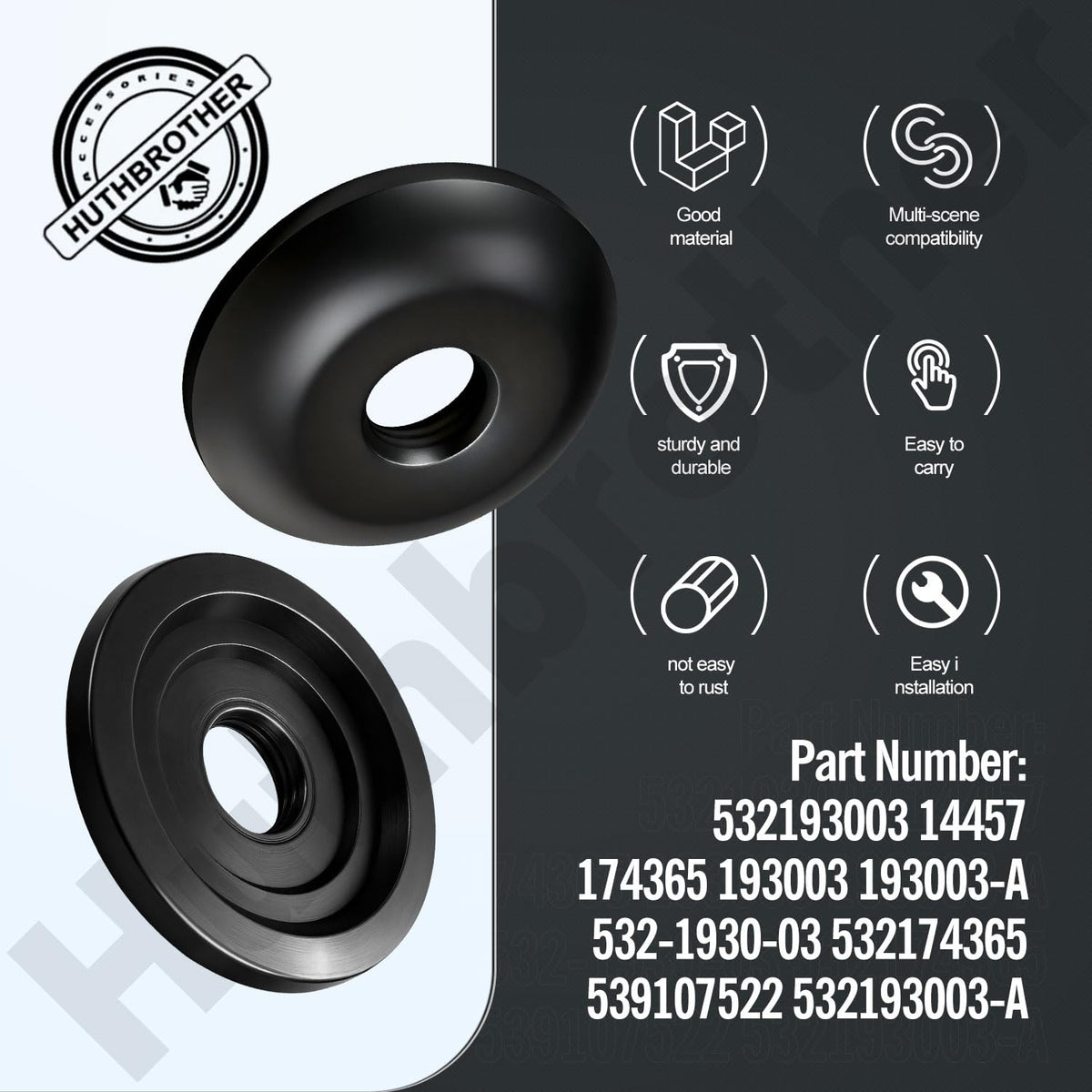 Three-pack blade bolts and washers for replacements