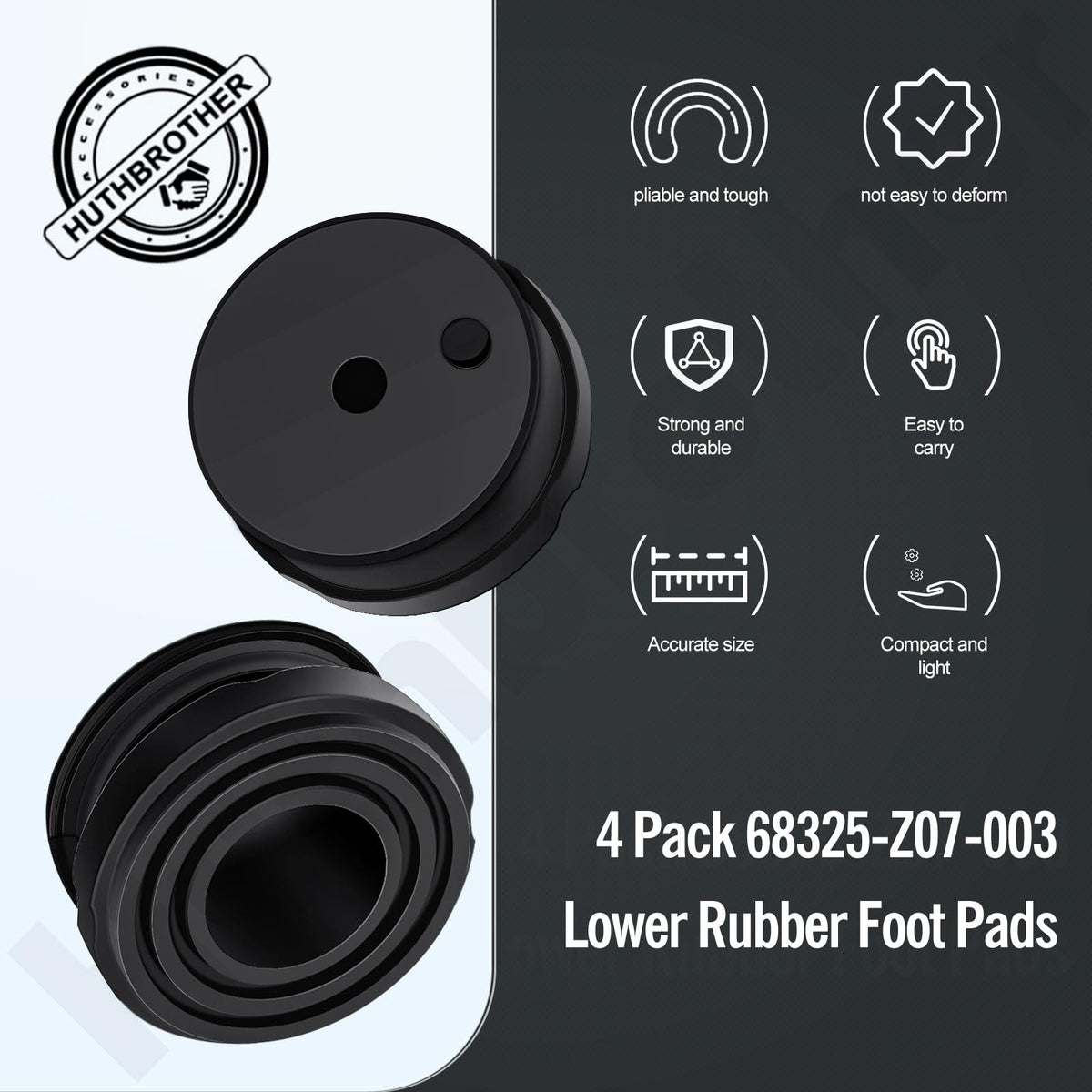 Huthbrother replacement foot pads for generators ensure consistent support.