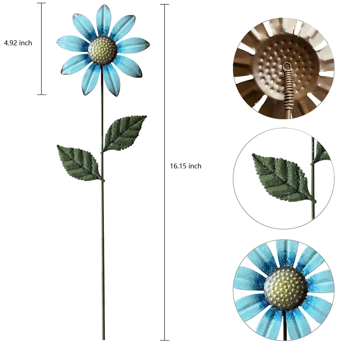 HUTHDAK metal flower designs enhance yards with high-visibility, low-maintenance color.