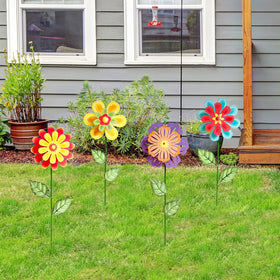 HUTHDAK swaying flower heads imitate real blooms for natural-looking yard accents
