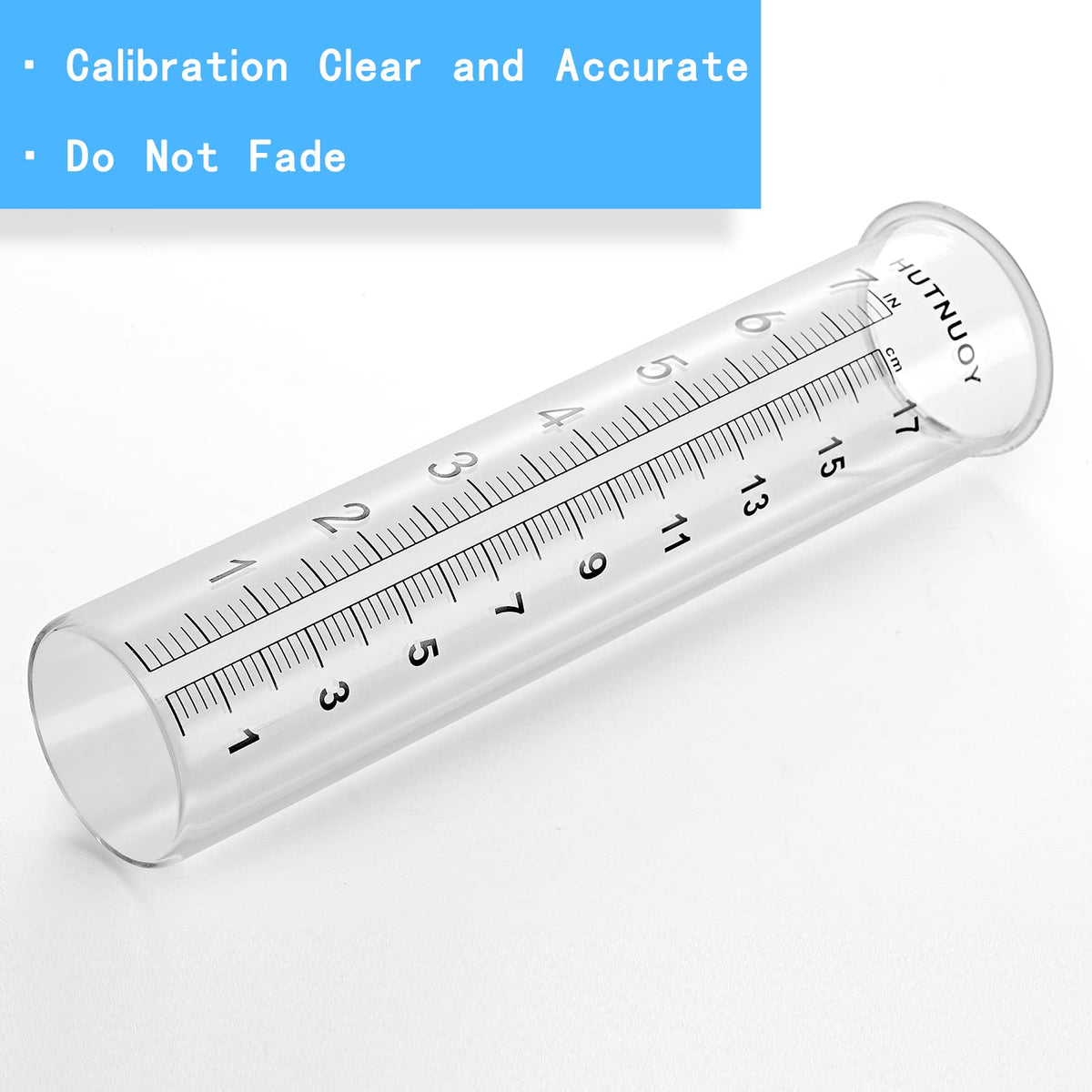 HUTNUOY advanced calibration printing on rain gauge tube for legible marks