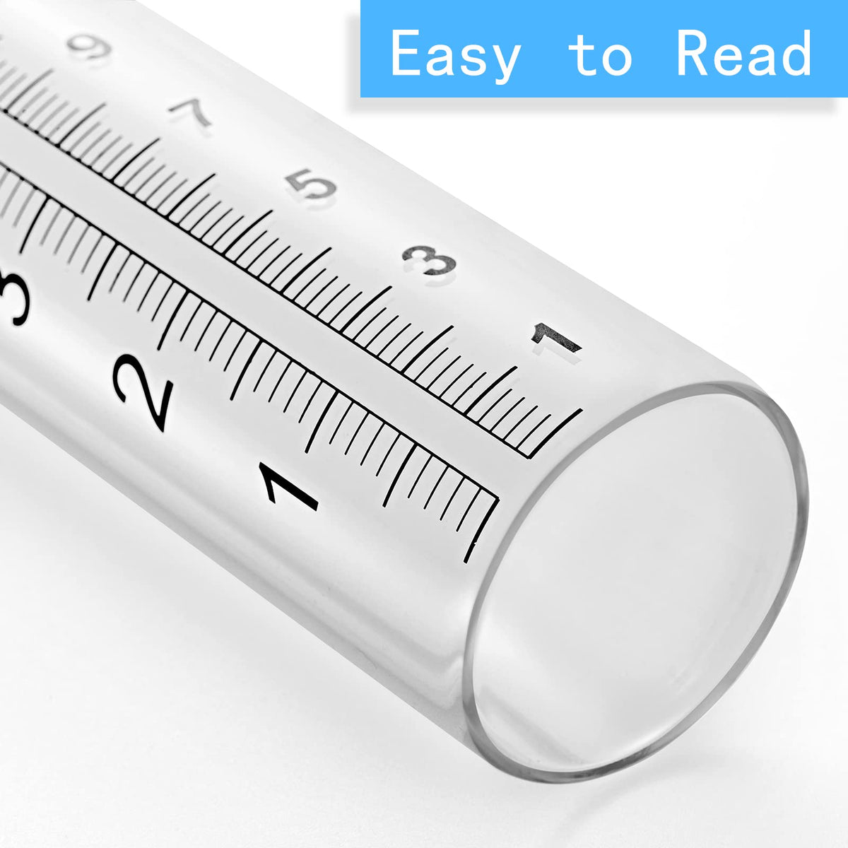 HUTNUOY 8.27 inch length rain gauge tube dimensions