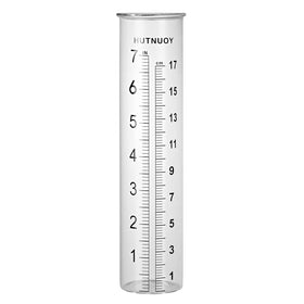 HUTNUOY rain gauge tube with lip design for stable mounting outdoors