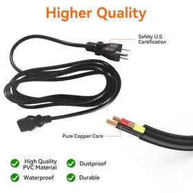 HUTUDAN Timberline Gen2 850/1300 cord on grill, reliable power delivery.