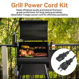 HUTUDAN coiled storage on patio keeps the 10ft cord organized.