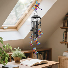 HUVNSOCH Dragonfly Wind Chimes gift-packaging ready for gifting occasions.