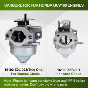 HUZTL 16100-Z0L-853 carburetor air filter included for clean intake air