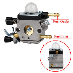 HUZTL BG55 carburetor top view showing essential connections.
