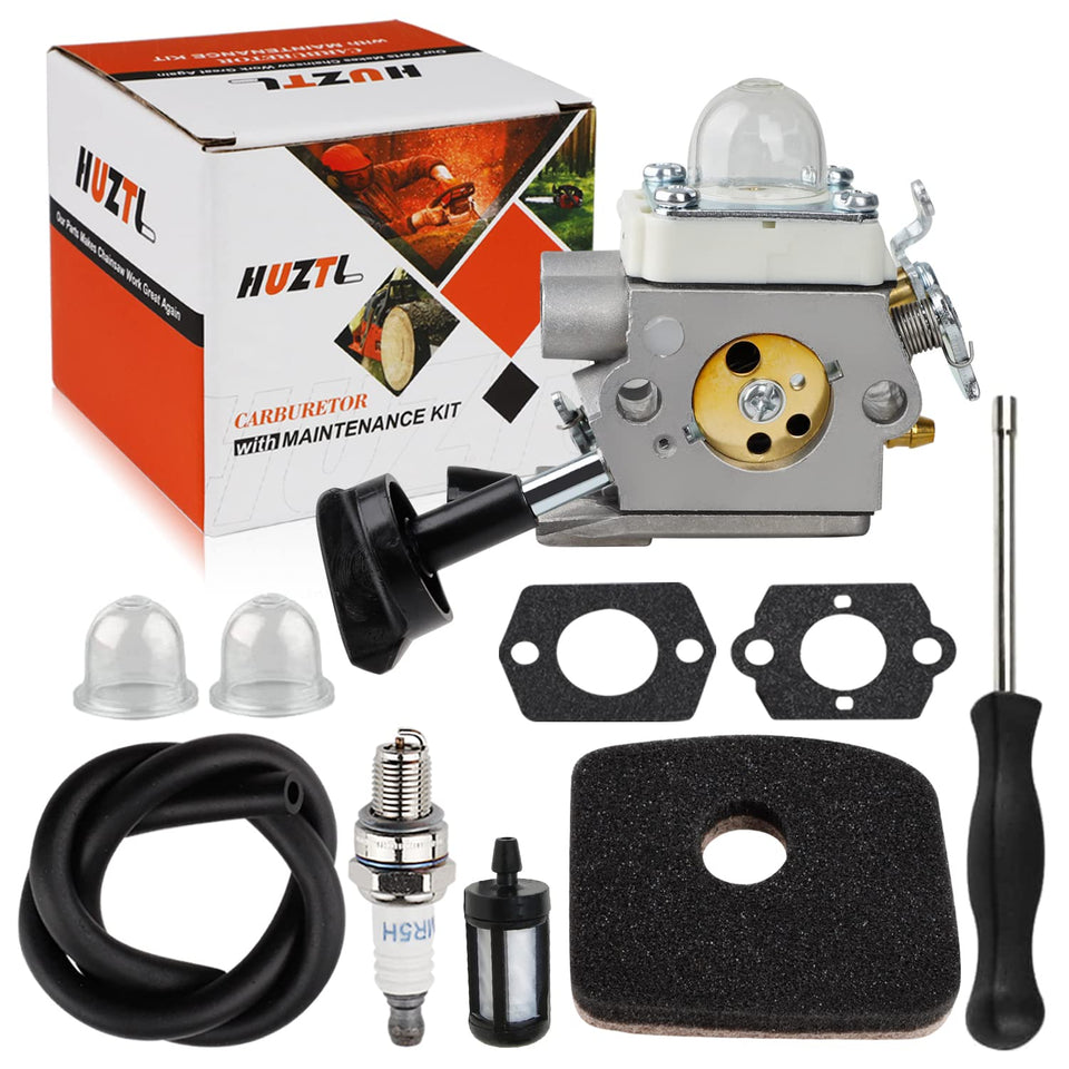 HUZTL BG56C carburetor close-up for STIHL blower, ready replacement.