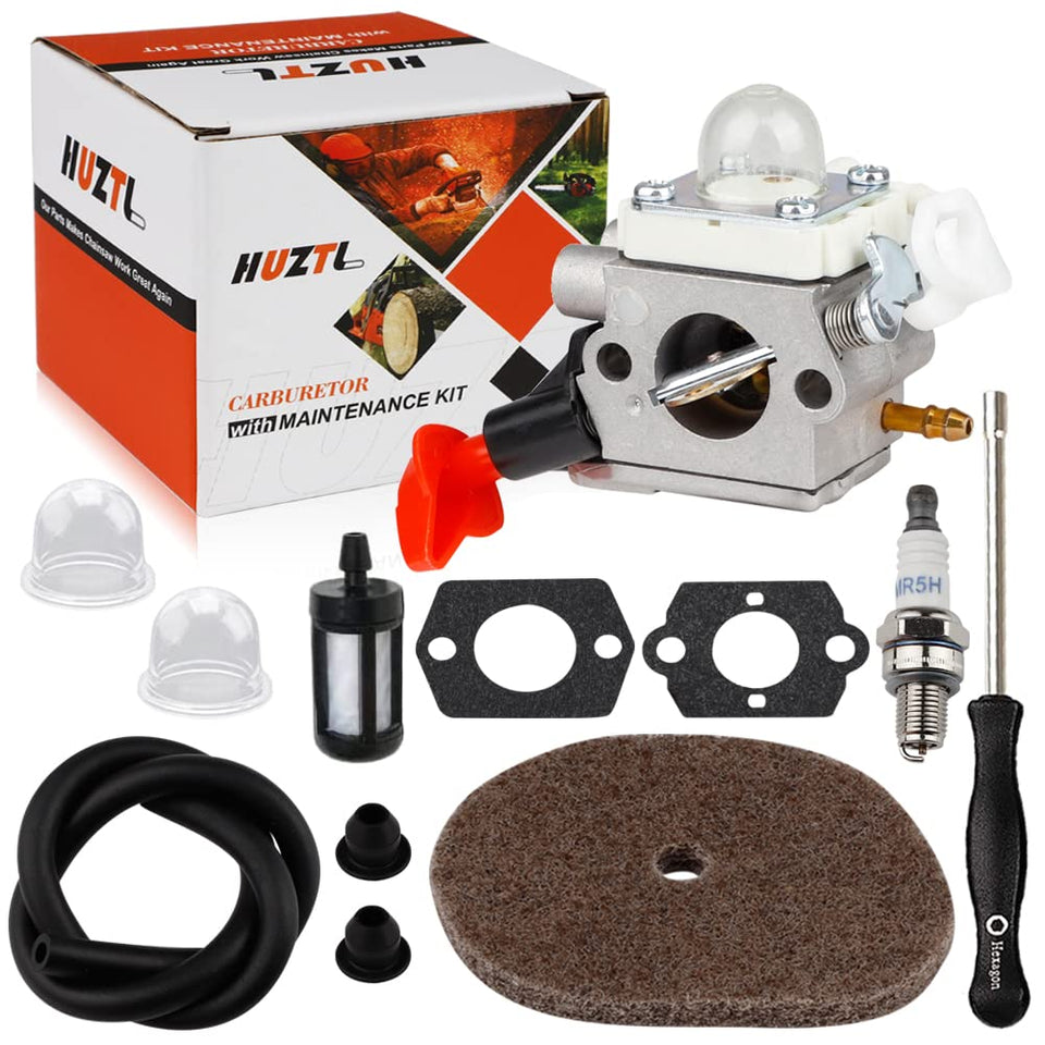 HUZTL FS 56RC carburetor assembly for Stihl improves throttle response and engine reliability.